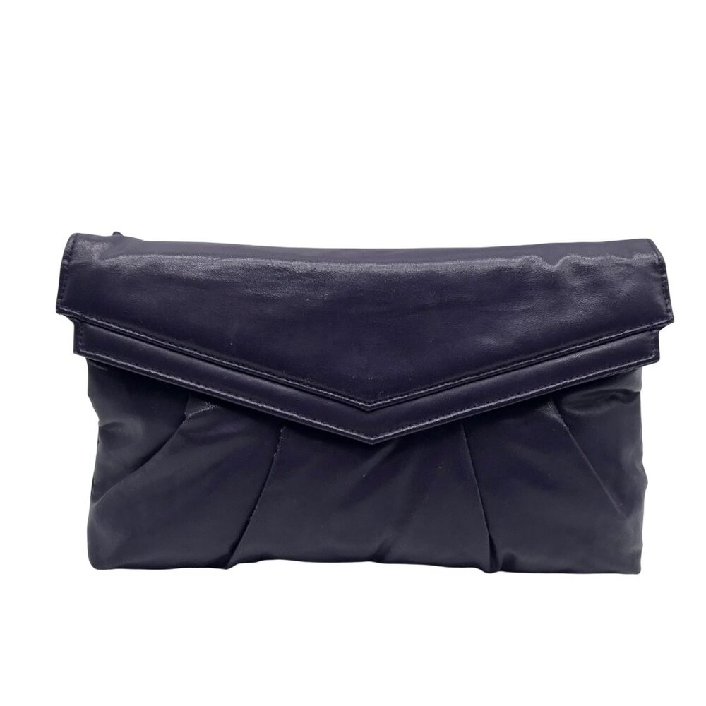 Envelope Purple Faux Leather Clutch Crossbody Bag